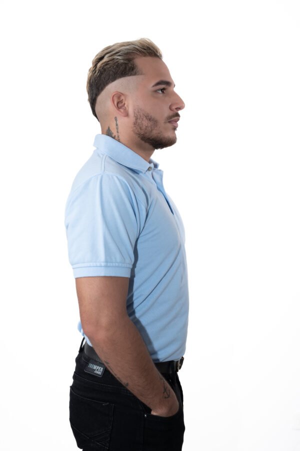 Camiseta Polo Azul Cielo - Imagen 2