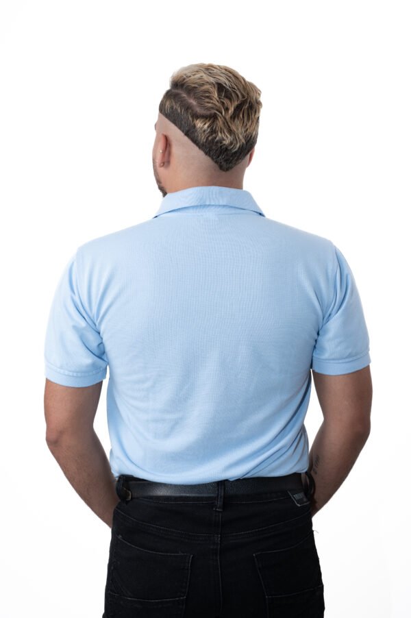 Camiseta Polo Azul Cielo - Imagen 3