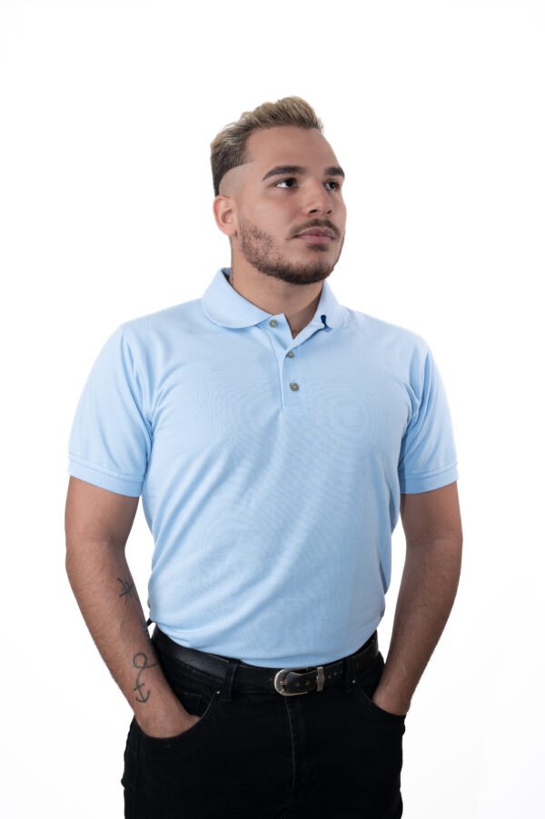 Camiseta Polo Azul Cielo