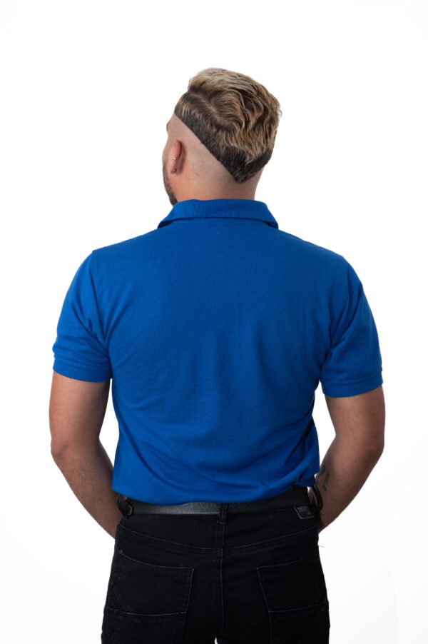 Camiseta Polo Azul - Imagen 3