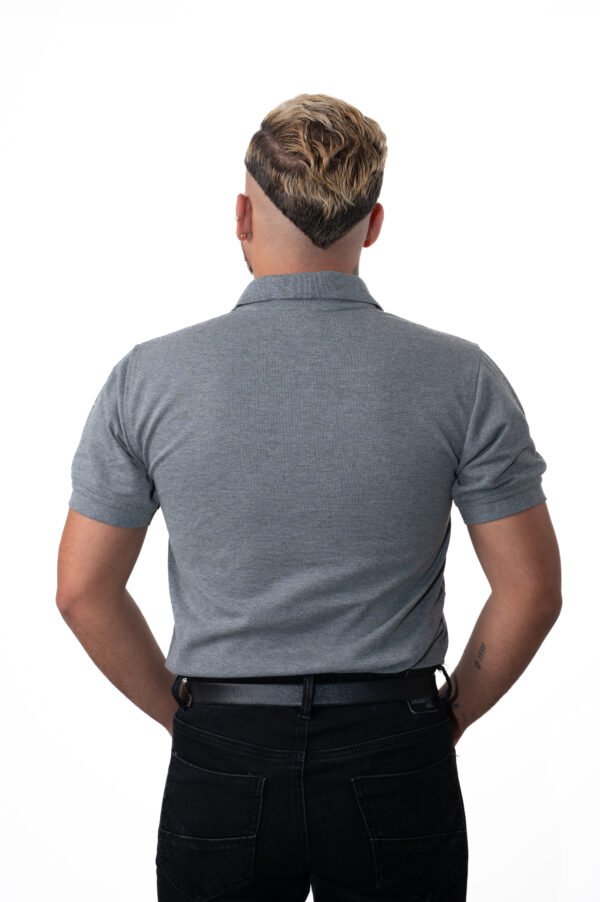 Camiseta Polo Gris - Imagen 3