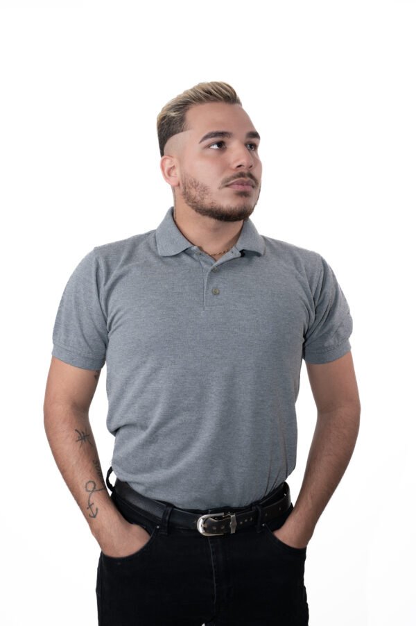 Camiseta Polo Gris